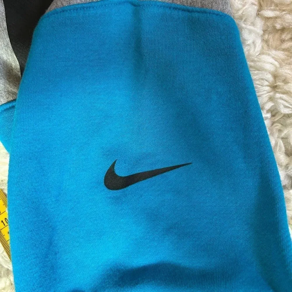 Nike Gray and Blue Hoodie